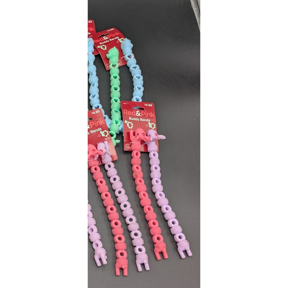 20 Red & Pink Buddy bands Llama and unicorn